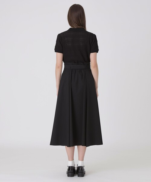 BLUE LABEL CRESTBRIDGE(ブルーレーベルクレストブリッジ)の「ポリレーヨンブロードトレンチスカート(スカート・レディース・ブラック/ベージュ・38/36)」の5枚目の写真