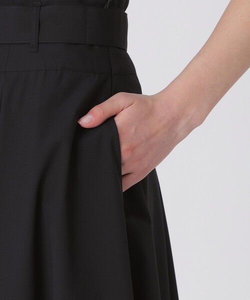 BLUE LABEL CRESTBRIDGE(ブルーレーベルクレストブリッジ)の「ポリレーヨンブロードトレンチスカート(スカート・レディース・ブラック/ベージュ・38/36)」の8枚目の写真