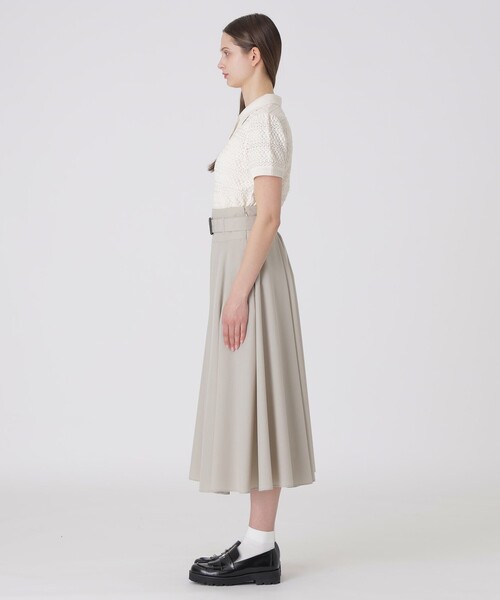 BLUE LABEL CRESTBRIDGE(ブルーレーベルクレストブリッジ)の「ポリレーヨンブロードトレンチスカート(スカート・レディース・ブラック/ベージュ・38/36)」の11枚目の写真