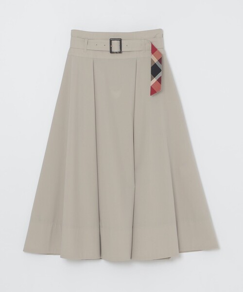 BLUE LABEL CRESTBRIDGE(ブルーレーベルクレストブリッジ)の「ポリレーヨンブロードトレンチスカート(スカート・レディース・ブラック/ベージュ・38/36)」の16枚目の写真