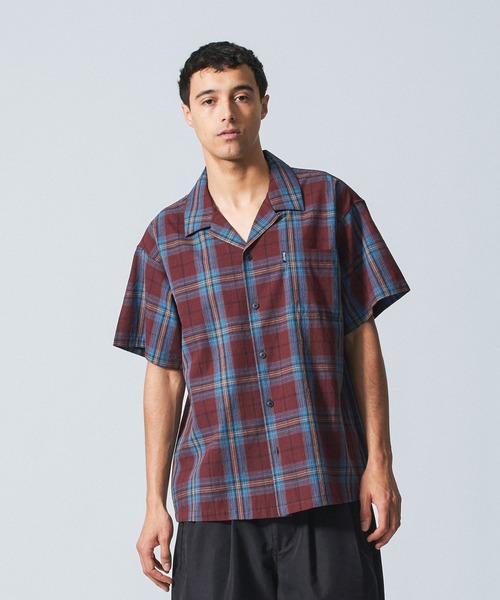 SILAS(サイラス)の「CHECK SHIRT(シャツ/ブラウス・メンズ・ネイビー/バーガンディー・L/M)」の3枚目の写真