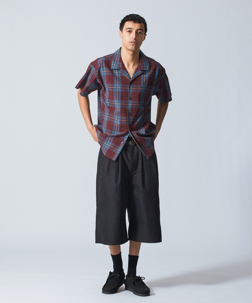 SILAS(サイラス)の「CHECK SHIRT(シャツ/ブラウス・メンズ・ネイビー/バーガンディー・L/M)」の5枚目の写真