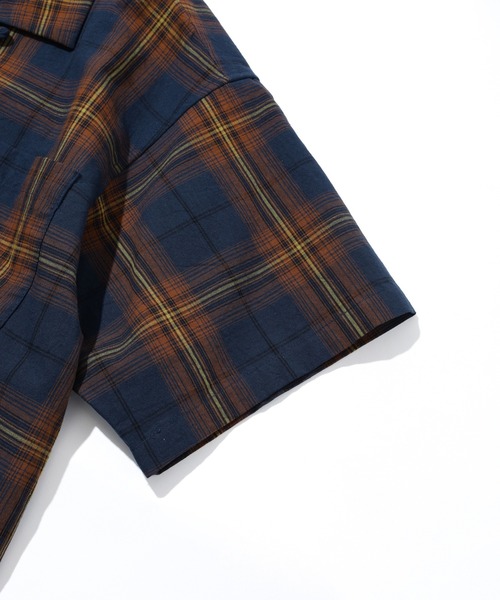 SILAS(サイラス)の「CHECK SHIRT(シャツ/ブラウス・メンズ・ネイビー/バーガンディー・L/M)」の11枚目の写真