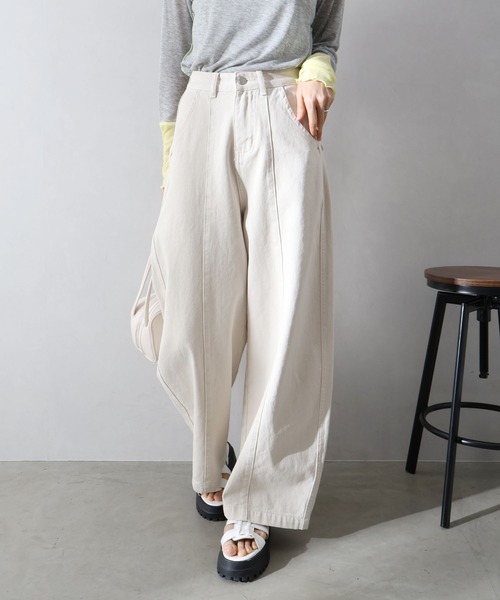 SpRay（スプレイ）の「バレルパンツ（その他パンツ・レディース・アイボリー・MEDIUM/SMALL）」の15枚目の写真