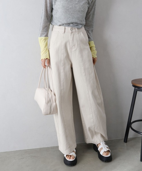 SpRay（スプレイ）の「バレルパンツ（その他パンツ・レディース・アイボリー・MEDIUM/SMALL）」の3枚目の写真