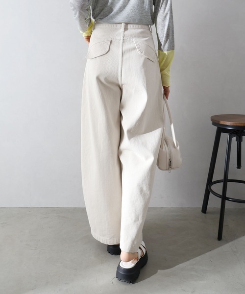 SpRay（スプレイ）の「バレルパンツ（その他パンツ・レディース・アイボリー・MEDIUM/SMALL）」の5枚目の写真