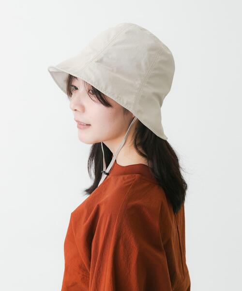 EKAL（エカル）の「『UR TECH』ナイロンタッサーチューリップハット（ハット・レディース・ベージュ/ネイビー/グレー・ONE）」の2枚目の写真