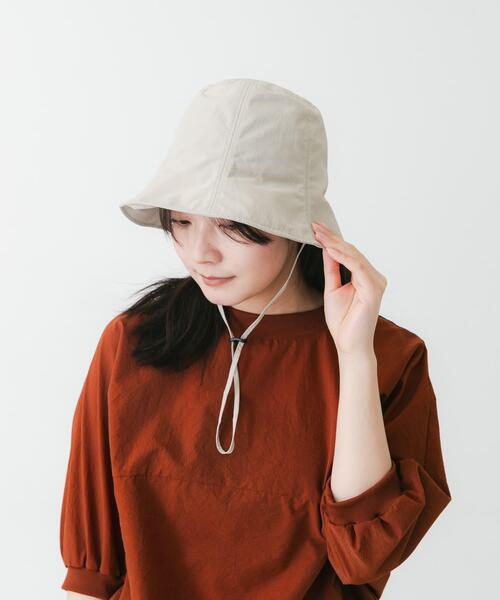 EKAL（エカル）の「『UR TECH』ナイロンタッサーチューリップハット（ハット・レディース・ベージュ/ネイビー/グレー・ONE）」の8枚目の写真