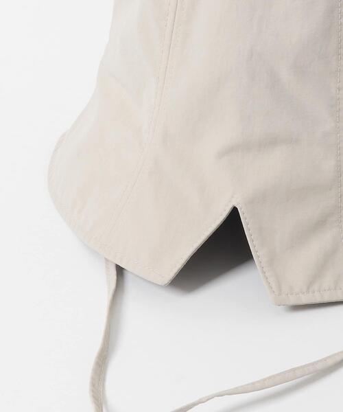 EKAL（エカル）の「『UR TECH』ナイロンタッサーチューリップハット（ハット・レディース・ベージュ/ネイビー/グレー・ONE）」の10枚目の写真