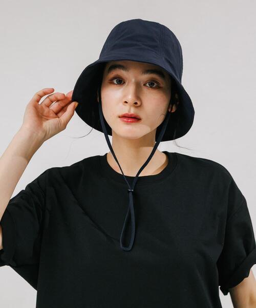 EKAL（エカル）の「『UR TECH』ナイロンタッサーチューリップハット（ハット・レディース・ベージュ/ネイビー/グレー・ONE）」の15枚目の写真