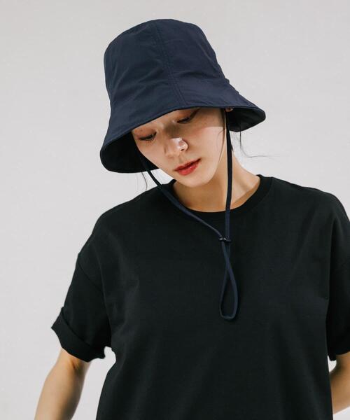 EKAL（エカル）の「『UR TECH』ナイロンタッサーチューリップハット（ハット・レディース・ベージュ/ネイビー/グレー・ONE）」の16枚目の写真