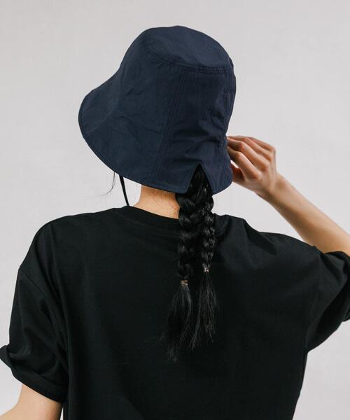 EKAL（エカル）の「『UR TECH』ナイロンタッサーチューリップハット（ハット・レディース・ベージュ/ネイビー/グレー・ONE）」の18枚目の写真