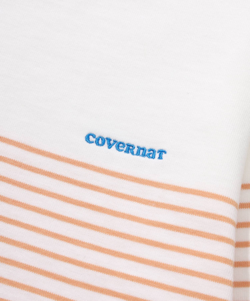 COVERNAT WOMAN(カバーナットウーマン)の「ウィメンズラウンドネックストライプロングスリーブサーモン(Tシャツ/カットソー・レディース・その他・WM/WS)」の4枚目の写真