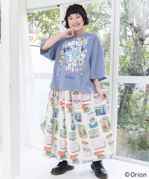 ScoLar（スカラー）の「161679：orion×ScoLar ハンズアッププルオーバー（Tシャツ/カットソー・レディース・ブルー/チャコールグレー/オフホワイト・L/M）」の12枚目の写真