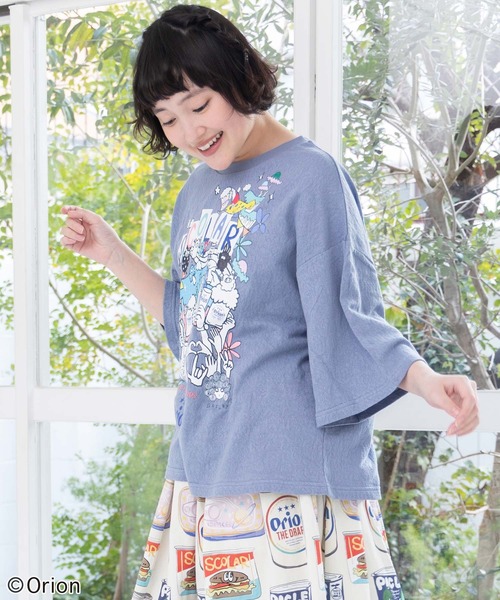 ScoLar（スカラー）の「161679：orion×ScoLar ハンズアッププルオーバー（Tシャツ/カットソー・レディース・ブルー/チャコールグレー/オフホワイト・L/M）」の13枚目の写真
