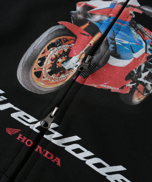 PHYPS MOTORCYCLE(フィップスモーターサイクル)の「Motorsport Fireblade Hoodie Zip-Up Black(パーカー・レディース・その他・SMALL/MEDIUM/LARGE/X-LARGE)」の5枚目の写真