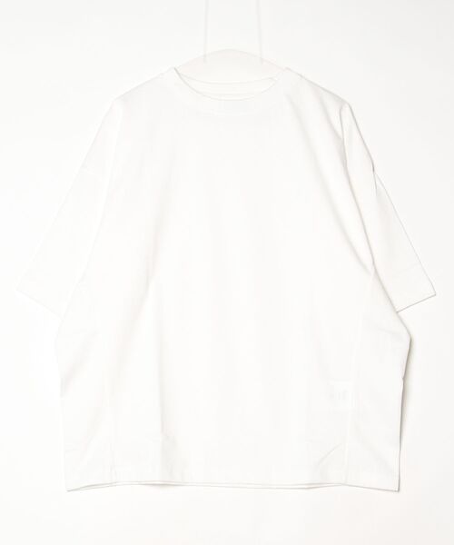 my beautiful landlet（マイビューティフルランドレット）の「【my beautiful landlet】USA COTTON OVERSIZE T-SHIRT（Tシャツ/カットソー・メンズ・ブラック/グレー/チャコールグレー/オフホワイト・1/0）」の2枚目の写真