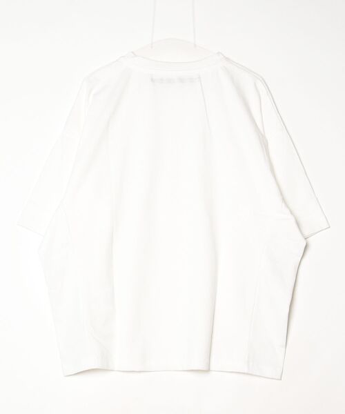 my beautiful landlet（マイビューティフルランドレット）の「【my beautiful landlet】USA COTTON OVERSIZE T-SHIRT（Tシャツ/カットソー・メンズ・ブラック/グレー/チャコールグレー/オフホワイト・1/0）」の5枚目の写真