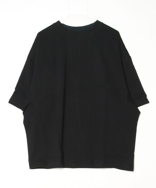 my beautiful landlet（マイビューティフルランドレット）の「【my beautiful landlet】USA COTTON OVERSIZE T-SHIRT（Tシャツ/カットソー・メンズ・ブラック/グレー/チャコールグレー/オフホワイト・1/0）」の8枚目の写真