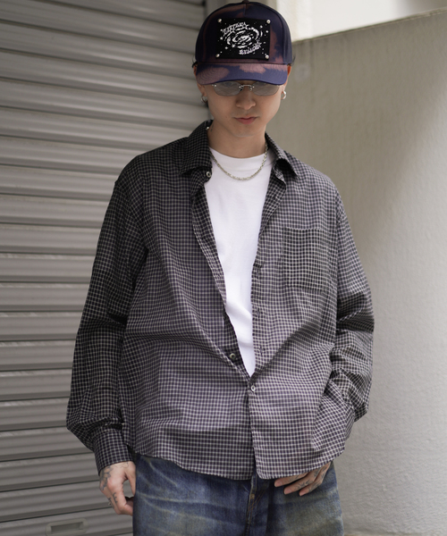 JOINT WORKS（ジョイントワークス）の「シアー チェック シャツ / SHEER CHECK SHIRTS（シャツ/ブラウス・レディース・ホワイト/ブラック・MEDIUM/LARGE）」の4枚目の写真