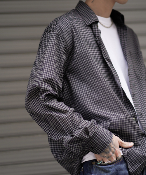 JOINT WORKS（ジョイントワークス）の「シアー チェック シャツ / SHEER CHECK SHIRTS（シャツ/ブラウス・レディース・ホワイト/ブラック・MEDIUM/LARGE）」の6枚目の写真
