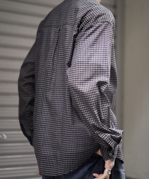 JOINT WORKS（ジョイントワークス）の「シアー チェック シャツ / SHEER CHECK SHIRTS（シャツ/ブラウス・レディース・ホワイト/ブラック・MEDIUM/LARGE）」の7枚目の写真
