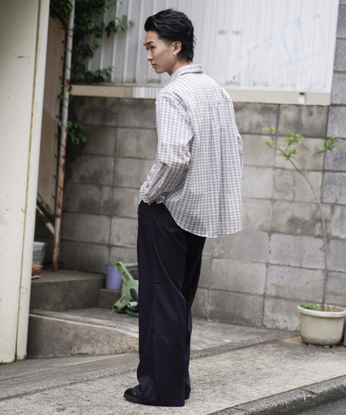 JOINT WORKS（ジョイントワークス）の「シアー チェック シャツ / SHEER CHECK SHIRTS（シャツ/ブラウス・レディース・ホワイト/ブラック・MEDIUM/LARGE）」の10枚目の写真