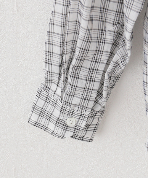 JOINT WORKS（ジョイントワークス）の「シアー チェック シャツ / SHEER CHECK SHIRTS（シャツ/ブラウス・レディース・ホワイト/ブラック・MEDIUM/LARGE）」の15枚目の写真