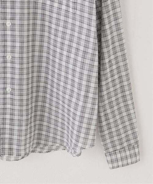 JOINT WORKS(ジョイントワークス)の「シアー チェック シャツ / SHEER CHECK SHIRTS(シャツ/ブラウス・レディース・ホワイト/ブラック・MEDIUM/LARGE)」の6枚目の写真