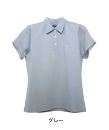 A AMEL（エイメル）の「【DOCUS】（ドゥーカス）レディース 袖シアー切り替え 半袖ポロシャツ（ゴルフグッズ）」