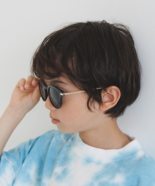 BAYFLOW（ベイフロー）の「[UVカット]ボストンサングラス(KIDS)（サングラス・キッズ・ブラウン/ブラック・FREE）」の2枚目の写真