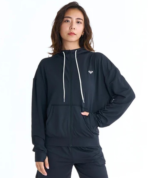 ROXY(ロキシー)の「ROXY/ロキシー レディース ラッシュガード ジップアップパーカー RLY261027 UT(パーカー・レディース・ブラック/ライトブルー/ホワイト・M/L)」の7枚目の写真