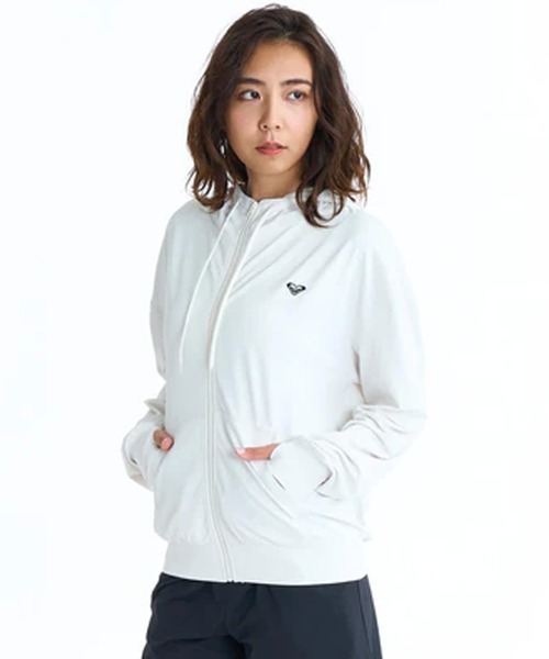 ROXY(ロキシー)の「ROXY/ロキシー レディース ラッシュガード ジップアップパーカー RLY261027 UT(パーカー・レディース・ブラック/ライトブルー/ホワイト・M/L)」の5枚目の写真