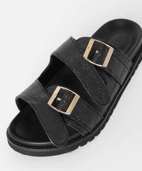 URBAN RESEARCH DOORS（アーバンリサーチドアーズ）の「ダブルベルトプラットフォームサンダル（サンダル・レディース・ナチュラル/ブラック・36/38/37）」の11枚目の写真