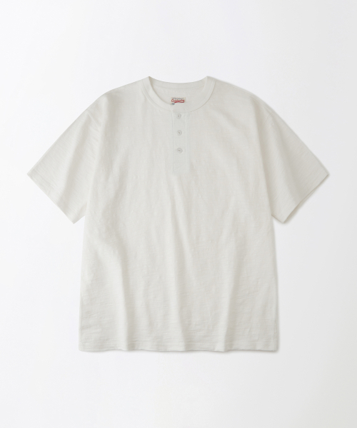 OUTSTANDING(アウトスタンディング)の「VINTAGE HENLEY NECK HALF SLEEVE TEE_OFF WHITE(Tシャツ/カットソー・メンズ・その他・X-LARGE/LARGE/MEDIUM)」の1枚目の写真