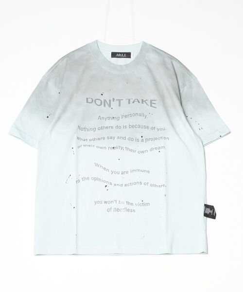 ARULE(アルール)の「A'GEM/9 × .kom 『ARULE/アルール』スプラッシュグラフィック ラインストーンTシャツ(Tシャツ/カットソー・メンズ・ホワイト/ブラック/ブルー・L)」の15枚目の写真
