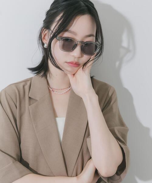 SMELLY(スメリー)の「クリアフレームカラーサングラス(サングラス・レディース・ブラウン/グレー・-)」の7枚目の写真