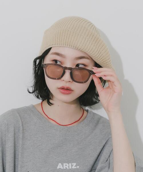SMELLY(スメリー)の「クリアフレームカラーサングラス(サングラス・レディース・ブラウン/グレー・-)」の18枚目の写真