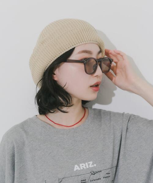SMELLY(スメリー)の「クリアフレームカラーサングラス(サングラス・レディース・ブラウン/グレー・-)」の15枚目の写真