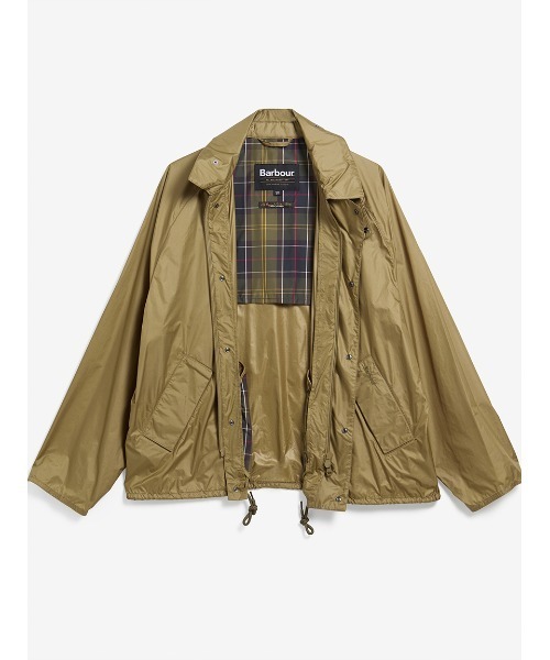 Barbour（バブアー）の「【TRANSPORT / トランスポート】UVシャワープルーフ ジャケット（ブルゾン・メンズ・オリーブ・34/36/38）」の8枚目の写真