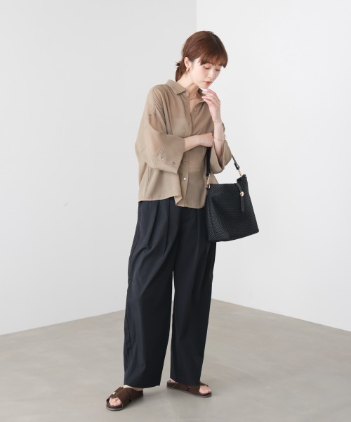 Bou Jeloud(ブージュルード)の「ストレッチテックコクーンパンツ(その他パンツ・レディース・グレイッシュベージュ/ブラック/ベージュ・FREE)」の10枚目の写真