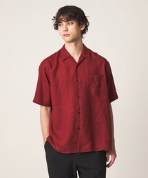 UNITED ARROWS | トリアセテート/ポリエステル ツイル オープンカラーシャツ(シャツ/ブラウス)