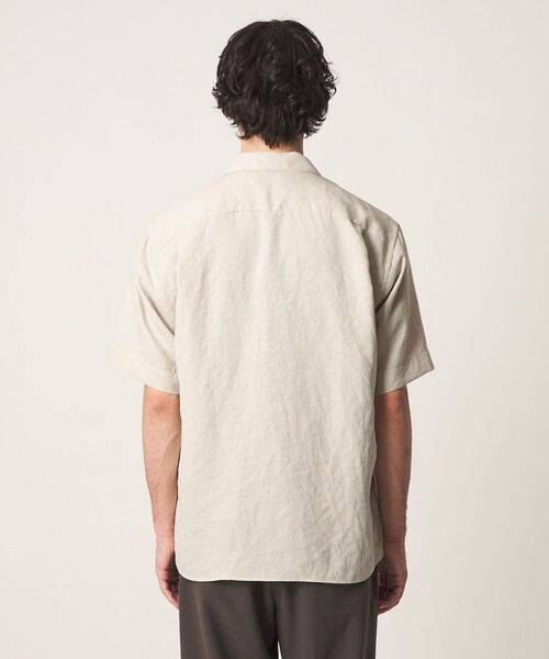 UNITED ARROWS（ユナイテッドアローズ）の「トリアセテート/ポリエステル ツイル オープンカラーシャツ（シャツ/ブラウス・メンズ・ナチュラル/オリーブ/レッド/ネイビー・L/S/M/XL）」の17枚目の写真
