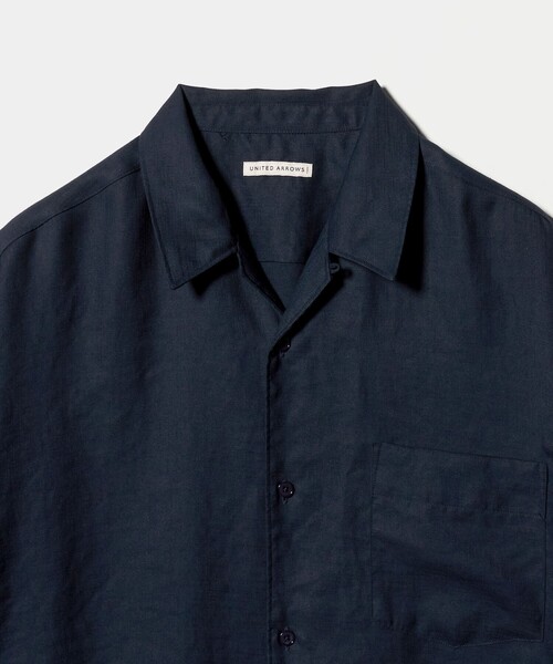 UNITED ARROWS（ユナイテッドアローズ）の「トリアセテート/ポリエステル ツイル オープンカラーシャツ（シャツ/ブラウス・メンズ・ナチュラル/オリーブ/レッド/ネイビー・L/S/M/XL）」の21枚目の写真
