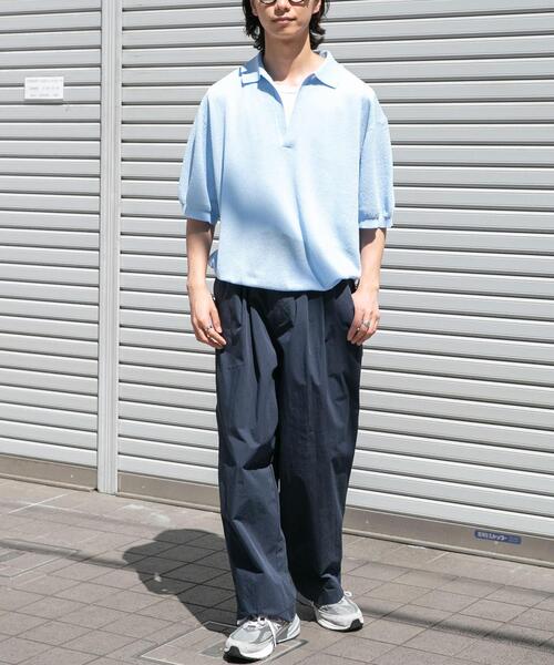 FORK&SPOON(フォークアンドスプーン)の「FORK&SPOON クリンクルワイドパンツ(その他パンツ・メンズ・ネイビー/ベージュ・5/4)」の20枚目の写真