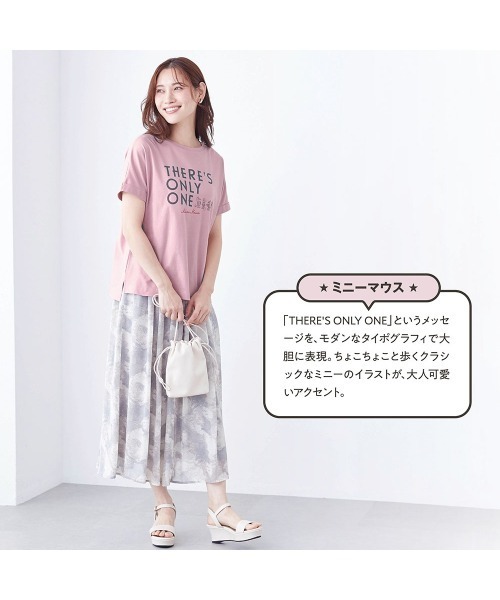 Disney(ディズニー)の「汗ジミが目立ちにくいカットソー(Tシャツ/カットソー・レディース・ベージュ/チャコール/チャコールグレー/ホワイト/ホワイト系その他/ピンク系その他・3L/S/M/L/LL)」の14枚目の写真