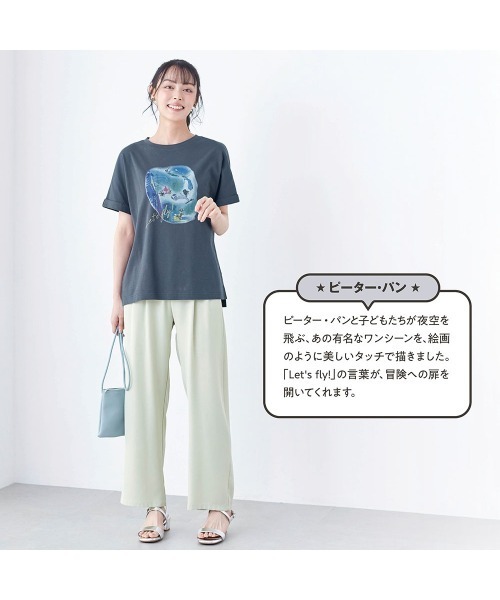 Disney(ディズニー)の「汗ジミが目立ちにくいカットソー(Tシャツ/カットソー・レディース・ベージュ/チャコール/チャコールグレー/ホワイト/ホワイト系その他/ピンク系その他・3L/S/M/L/LL)」の18枚目の写真