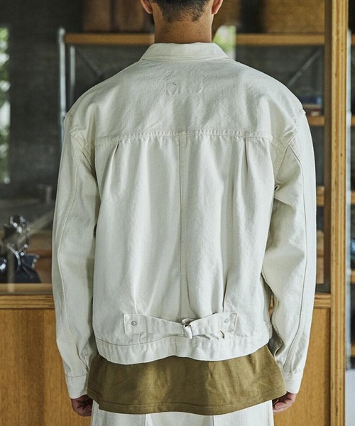 orSlow（オアスロウ）の「orslow/オアスロウ 1st 40'S Denim jacket ベージュカラー コットン リジットデニムジャケット 日本製 2026年春夏（デニムジャケット・メンズ・アイボリー・2/3/4）」の16枚目の写真