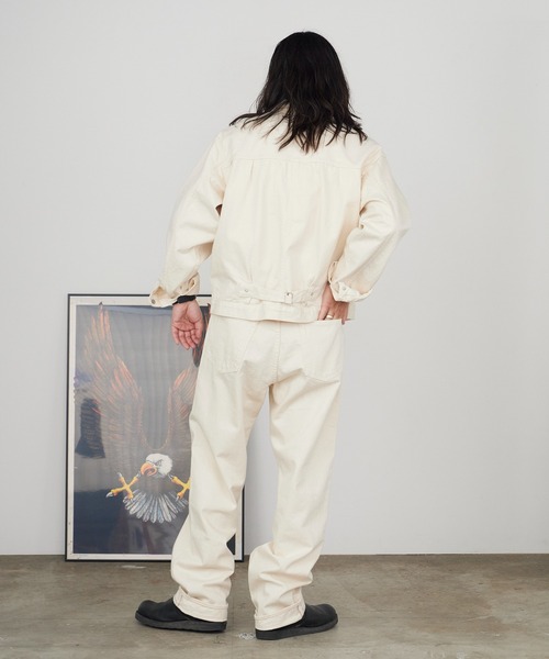 orSlow（オアスロウ）の「orslow/オアスロウ 1st 40'S Denim jacket ベージュカラー コットン リジットデニムジャケット 日本製 2026年春夏（デニムジャケット・メンズ・アイボリー・2/3/4）」の14枚目の写真