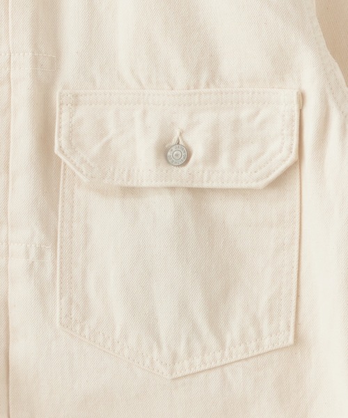 orSlow（オアスロウ）の「orslow/オアスロウ 1st 40'S Denim jacket ベージュカラー コットン リジットデニムジャケット 日本製 2026年春夏（デニムジャケット・メンズ・アイボリー・2/3/4）」の22枚目の写真